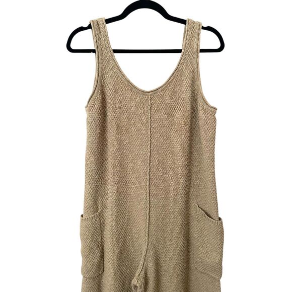 MABLE Knit Relaxed Jumpsuit Light Green Large - Picture 5 of 6